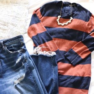 Banana Republic Cashmere Blend Striped Sweater